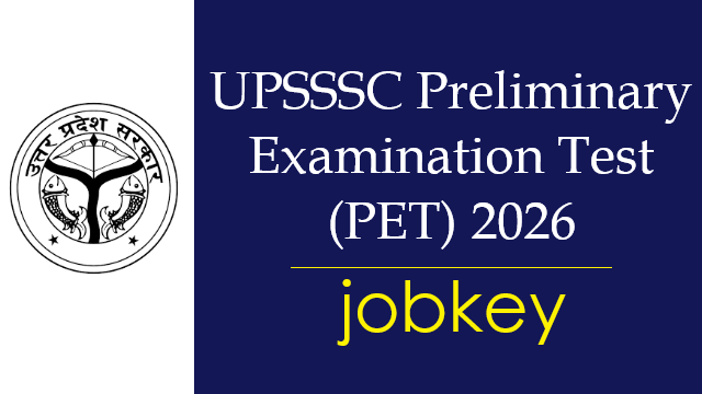 UPSSSC PET Online Form 2026-jobkey